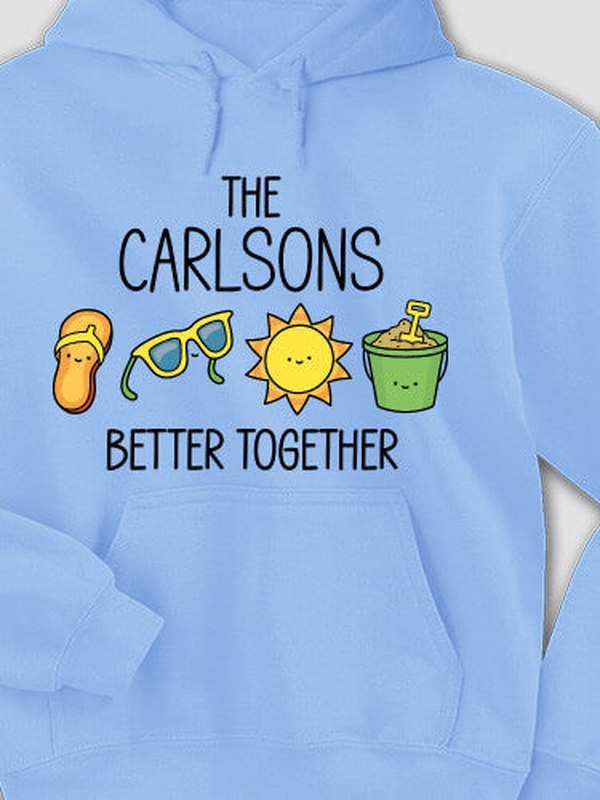 Better Together Vacation : Printed Hoodies product image 1