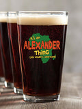 African American Thing : Pint Glasses - Color Printed