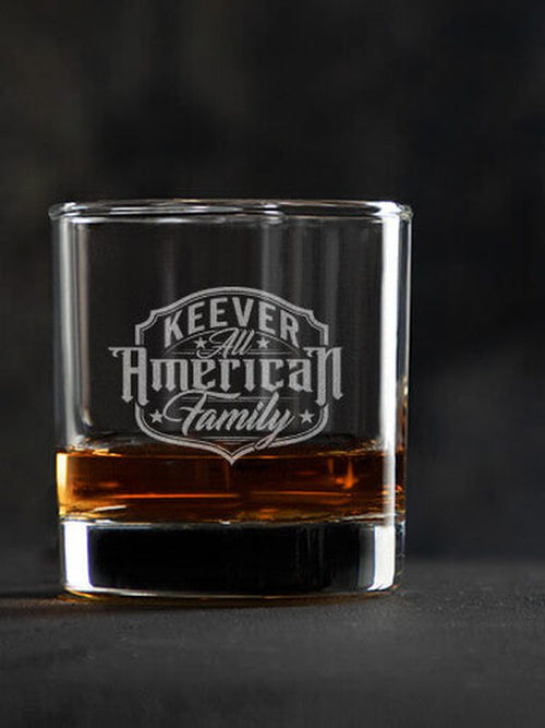 All-American Family : Rocks Glasses - Engraved