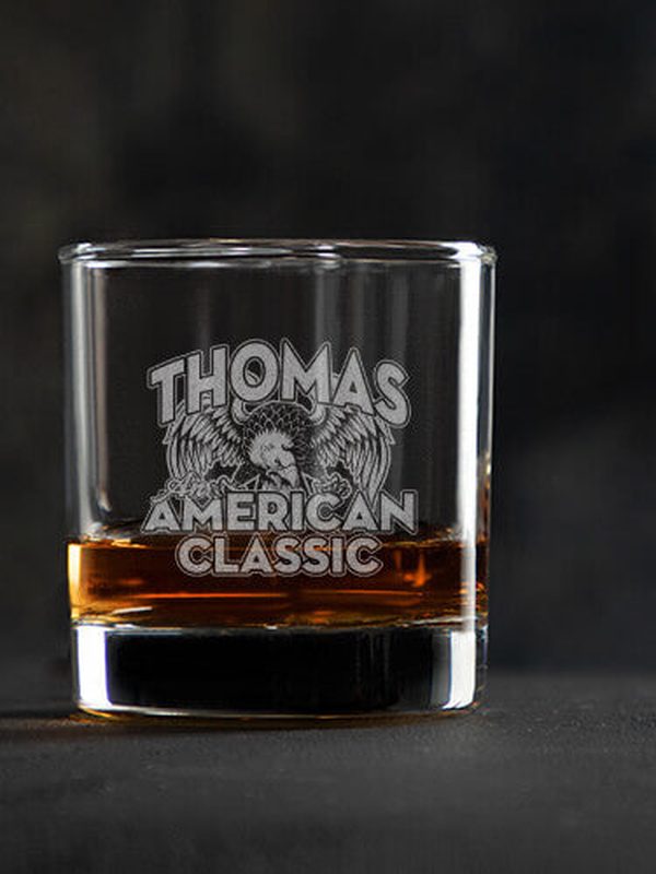 American Classic : Rocks Glasses - Engraved