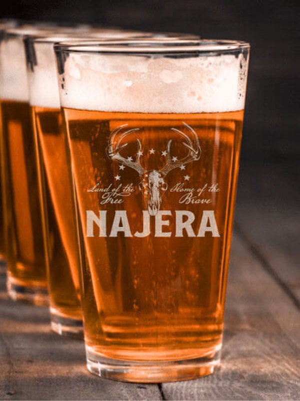 American Hunter : Pint Glasses - Engraved