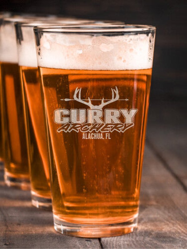 Archery : Pint Glasses - Engraved