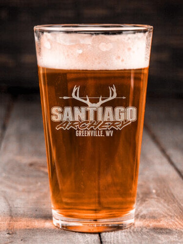 Archery : Pint Glasses - Engraved