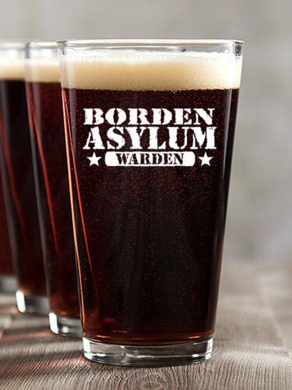 Asylum Warden : Pint Glasses - Color Printed