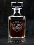 Automotive : Whiskey Decanter - Engraved