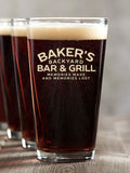 Backyard Bar and Grill : Pint Glasses - Color Printed