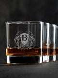 Bass Coat Of Arms : Rocks Glasses - Engraved product image 1