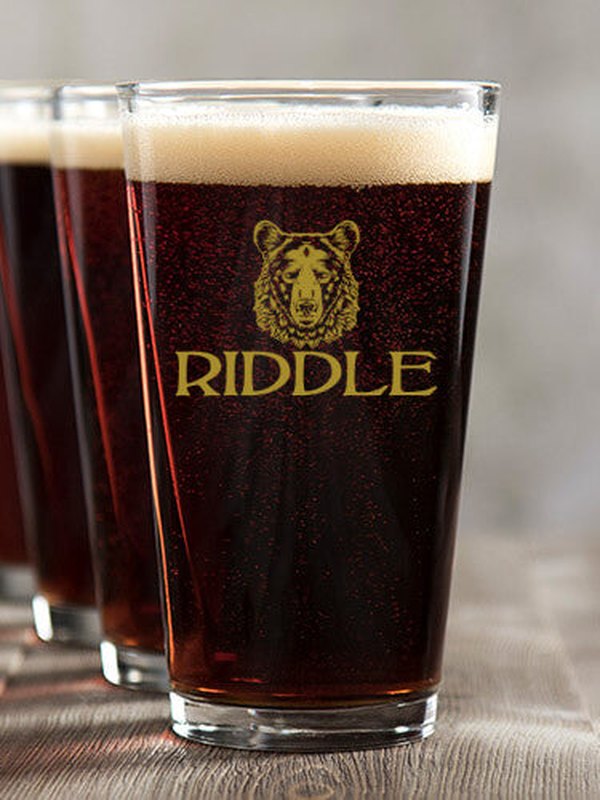 Bear : Pint Glasses - Color Printed