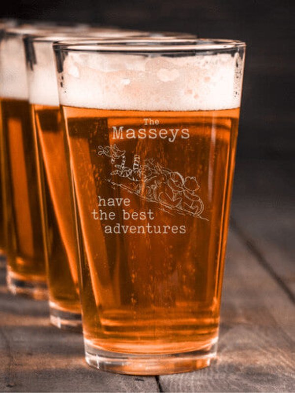 Best Adventures : Pint Glasses - Engraved
