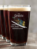 Best Adventures : Pint Glasses - Color Printed