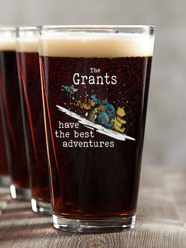 Best Adventures : Pint Glasses - Color Printed