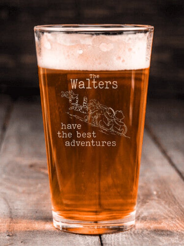 Best Adventures : Pint Glasses - Engraved