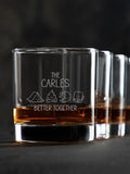 Better Together Camping : Rocks Glasses - Engraved
