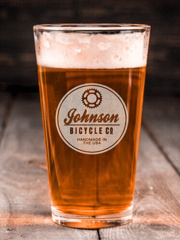 Bicycle Company : Pint Glasses - Engraved