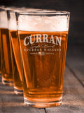 Bourbon Whiskey : Pint Glasses - Engraved