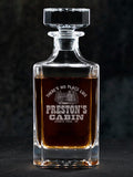 Cabin : Whiskey Decanter - Engraved