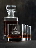 Camp : Decanter Rocks Glass Gift Sets - Engraved