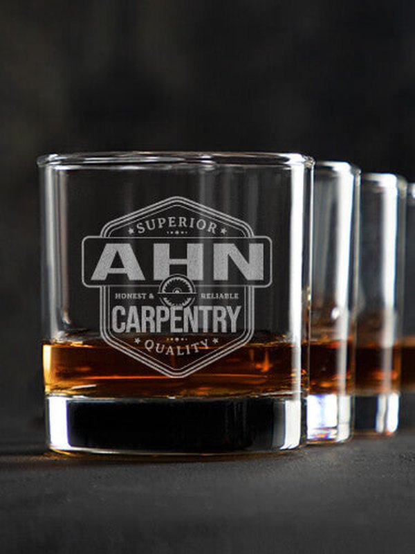 Carpentry : Rocks Glasses - Engraved
