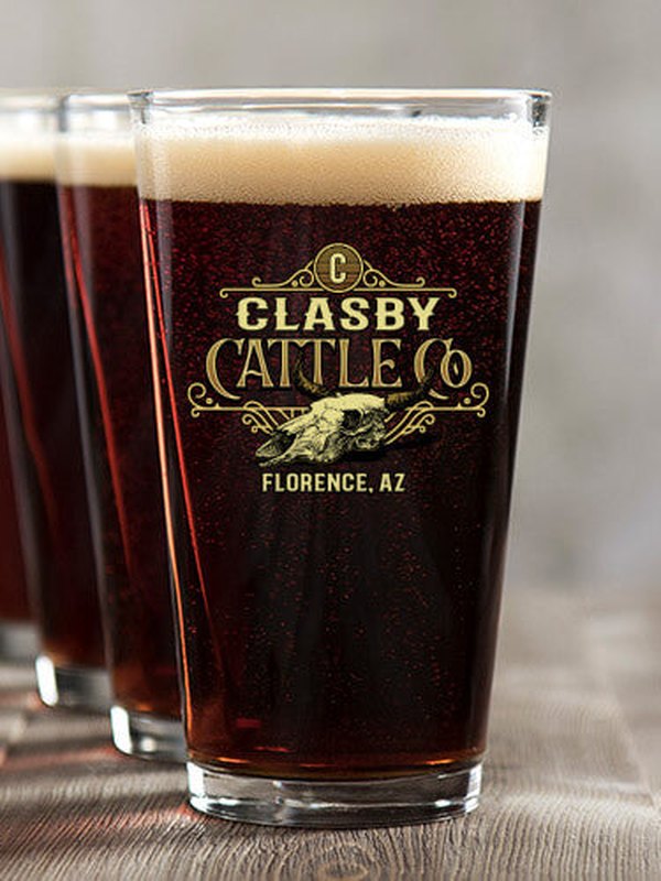 Cattle Company : Pint Glasses - Color Printed