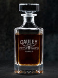 Cattle Ranch : Whiskey Decanter - Engraved