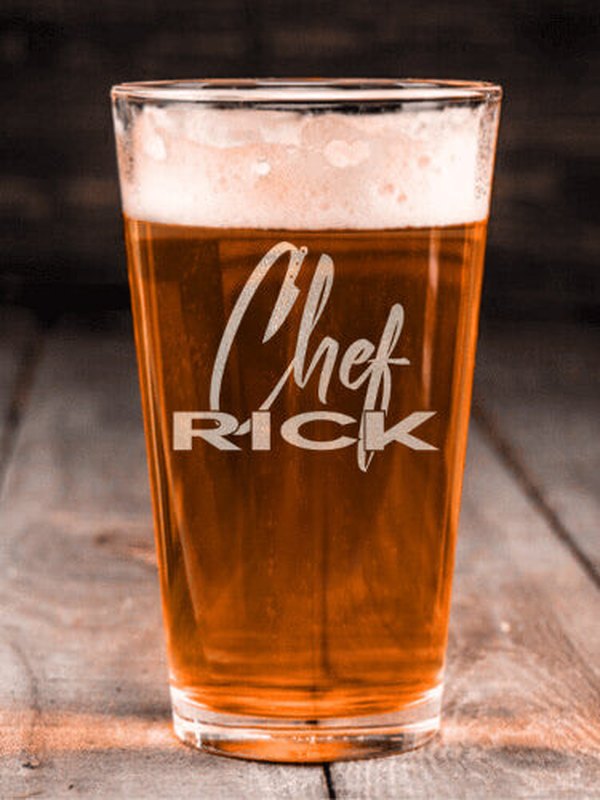 Chef : Pint Glasses - Engraved