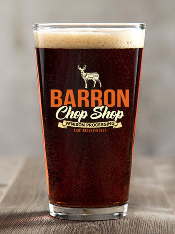 Chop Shop : Pint Glasses - Color Printed