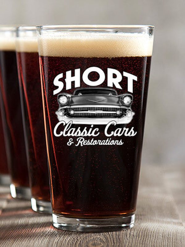Classic Cars II : Pint Glasses - Color Printed