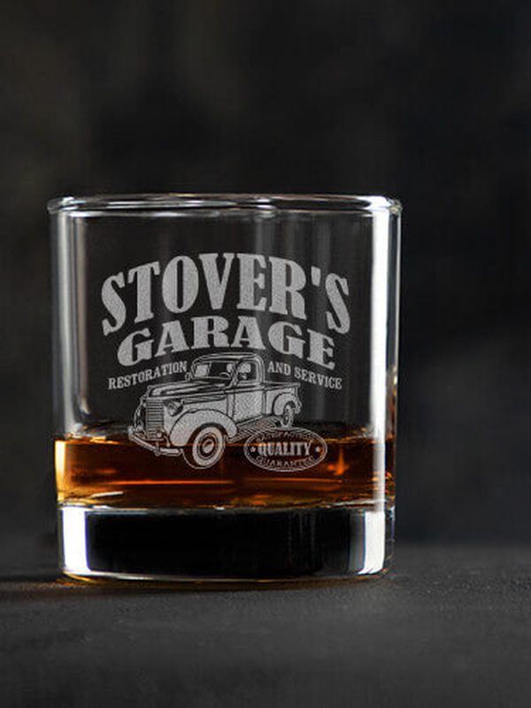 Classic Garage : Rocks Glasses - Engraved