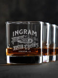 Classic Motorcycles : Rocks Glasses - Engraved