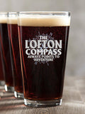 Compass : Pint Glasses - Color Printed