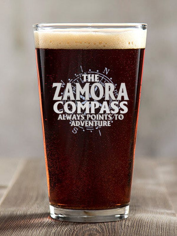 Compass : Pint Glasses - Color Printed