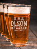 Cottage : Pint Glasses - Engraved