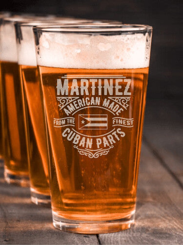 Cuban Parts : Pint Glasses - Engraved