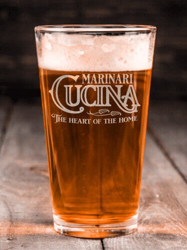 Cucina : Pint Glasses - Engraved