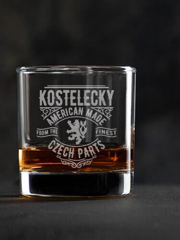 Czech Parts : Rocks Glasses - Engraved