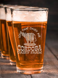 Dairy Air : Pint Glasses - Engraved