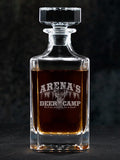 Deer Camp : Whiskey Decanter - Engraved