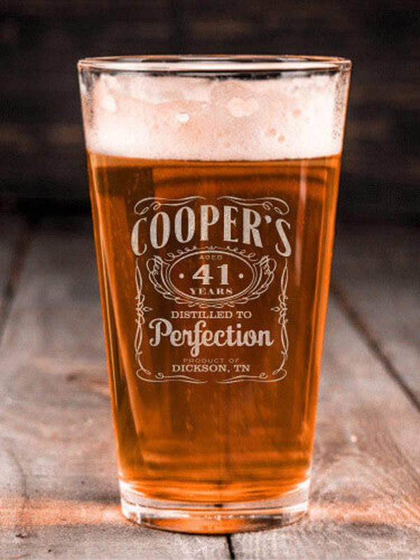 Distilled to Perfection : Pint Glasses - Engraved