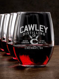 Distilling Company : Stemless Wine Glasses - Engraved
