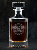Electric : Whiskey Decanter - Engraved