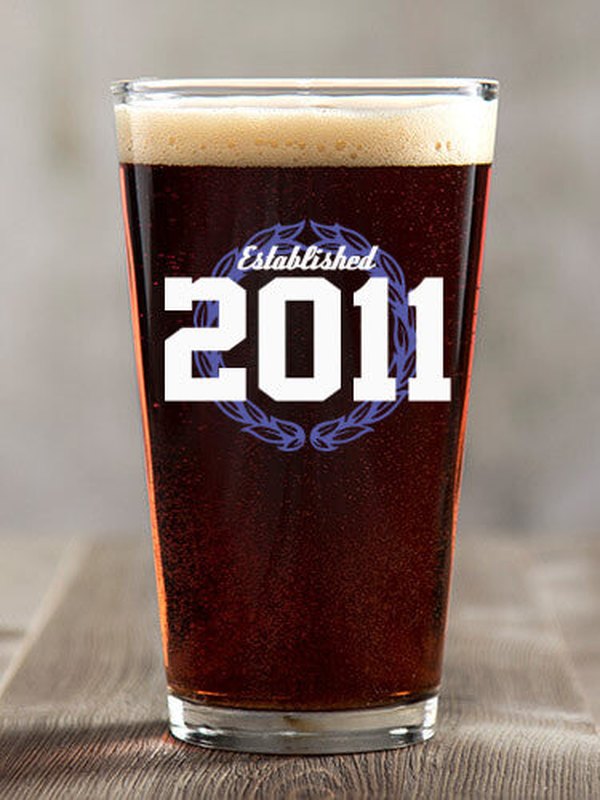 Established : Pint Glasses - Color Printed