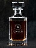 Fall Monogram : Whiskey Decanter - Engraved