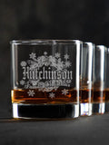 Family Christmas : Rocks Glasses - Engraved