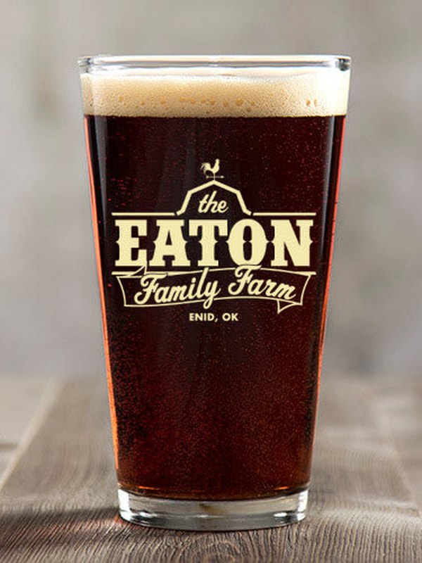 Family Farm : Pint Glasses - Color Printed