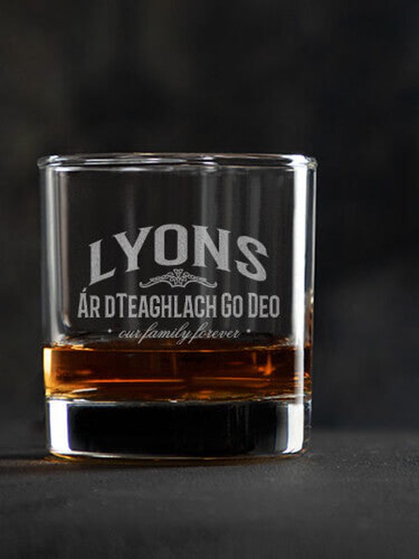 Family Forever : Rocks Glasses - Engraved