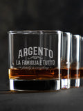 Family Is Everything : Rocks Glasses - Engraved
