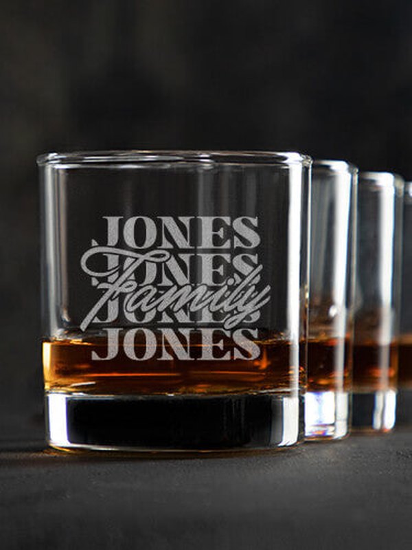 Family Repeat : Rocks Glasses - Engraved