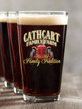 Farming Family Tradition : Pint Glasses - Color Printed