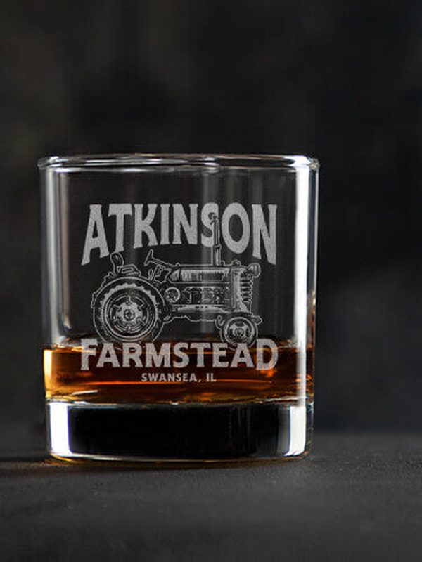 Farmstead : Rocks Glasses - Engraved