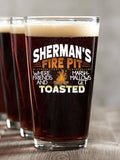 Fire Pit : Pint Glasses - Color Printed